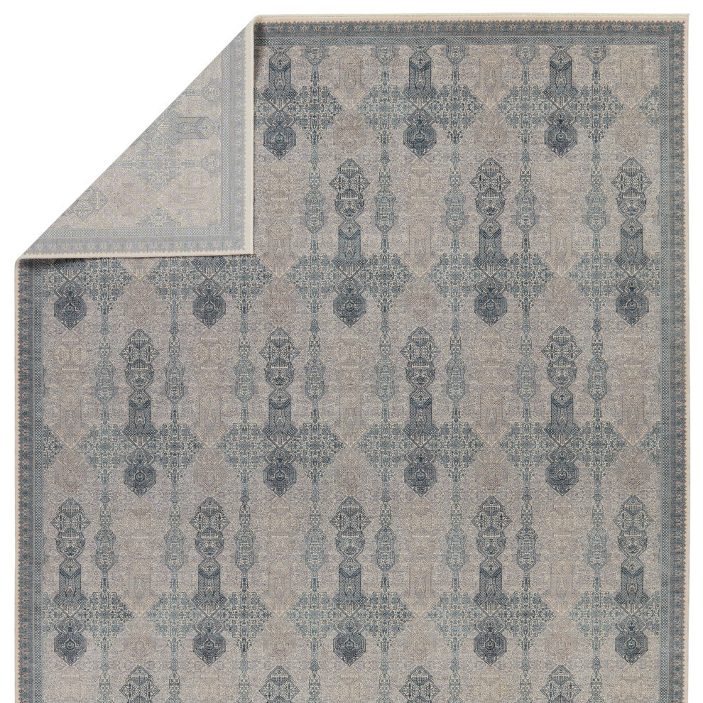 Jaipur Living Beaumont Trellis Blue/ Tan Runner Rug 3'X8'
