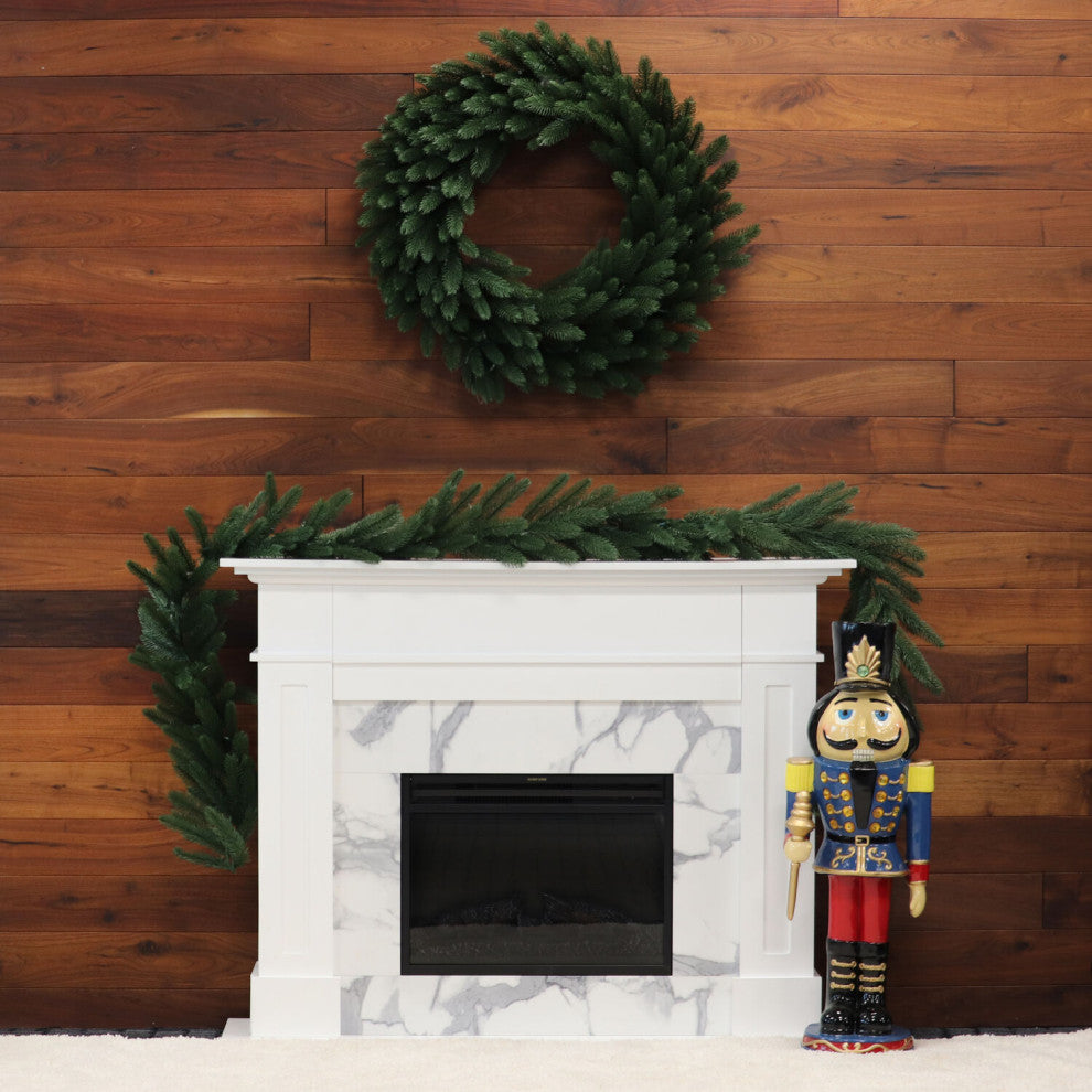 9-Ft. Green Fir Garland, No Lights