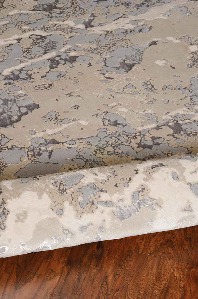 KAS Luna 7123 Sand Gray Asbury Area Rug, 7'10"x10'10"
