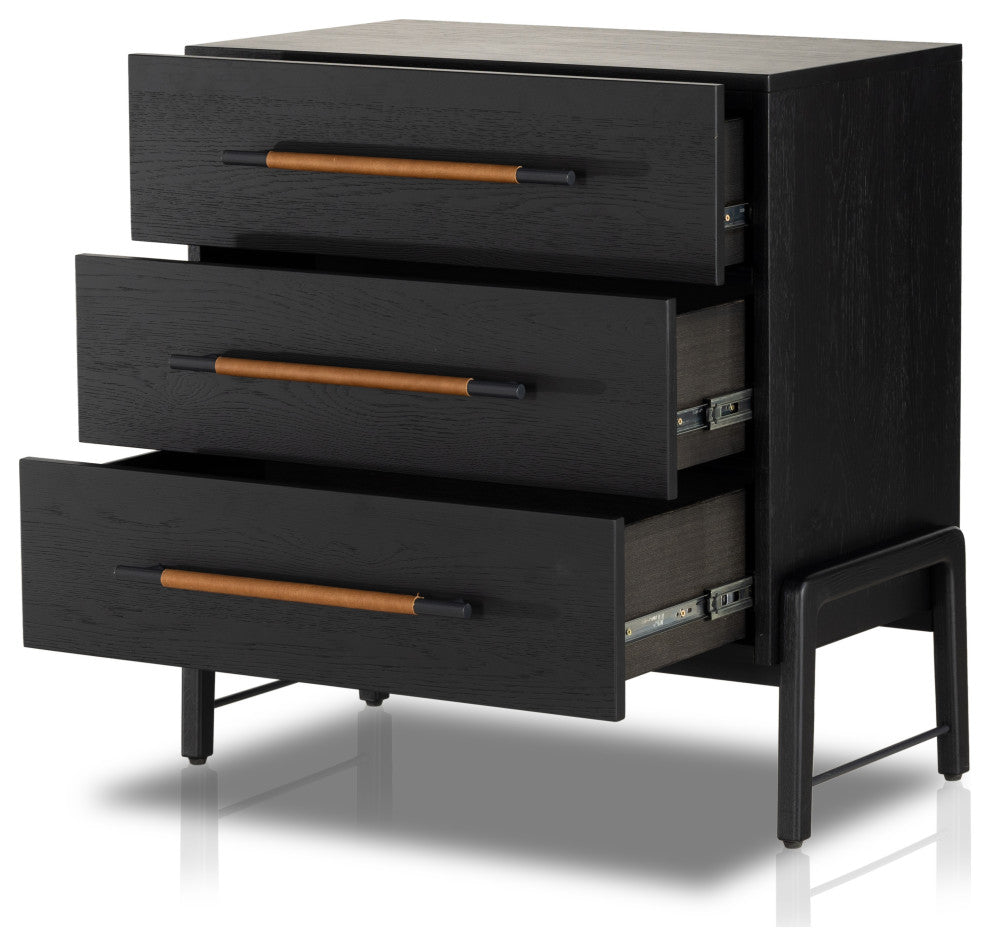 Rosedale 3 Drawer Dresser-Ebony Oak