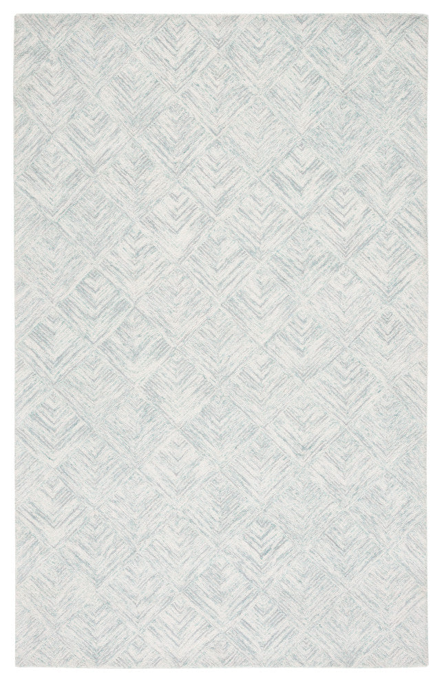 Safavieh Couture Abstract Collection, ABT428 Rug, Grey/Turquoise, 8'x10'