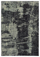 Lauren Distressed Abstract Black/ Ivory Area Rug, 7''10"x10''10"