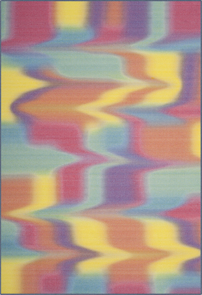 Safavieh Paint Brush Ptb117A Rug, Fuchsia/Yellow, 2'3"x8'