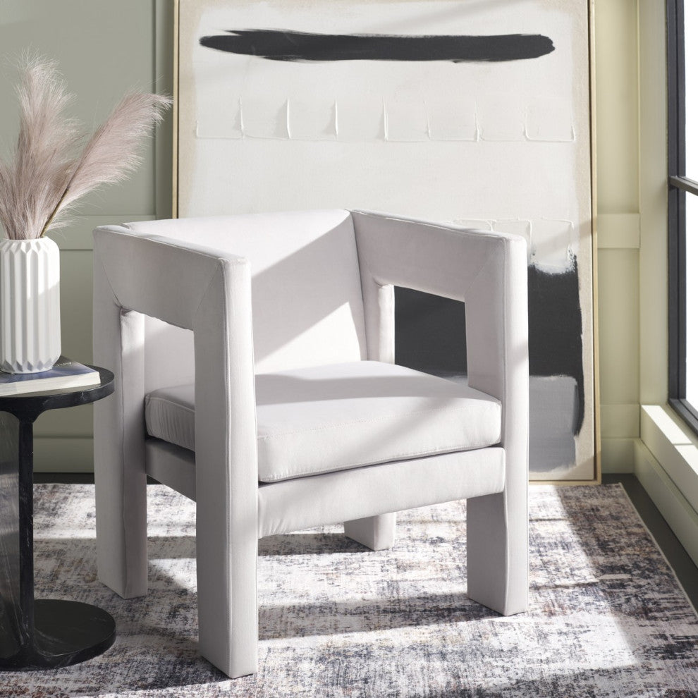 Safavieh Vidar Accent Chair, Light Grey