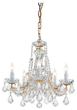 Crystorama Maria Theresa Chandelier, Clear Cut Crystal