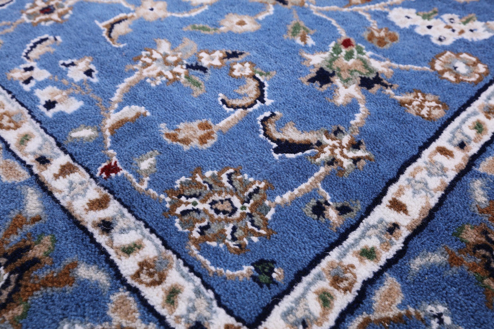 2' 9" X 31' 10" Wool & Silk Persian Nain Handmade Runner Rug - Q14882