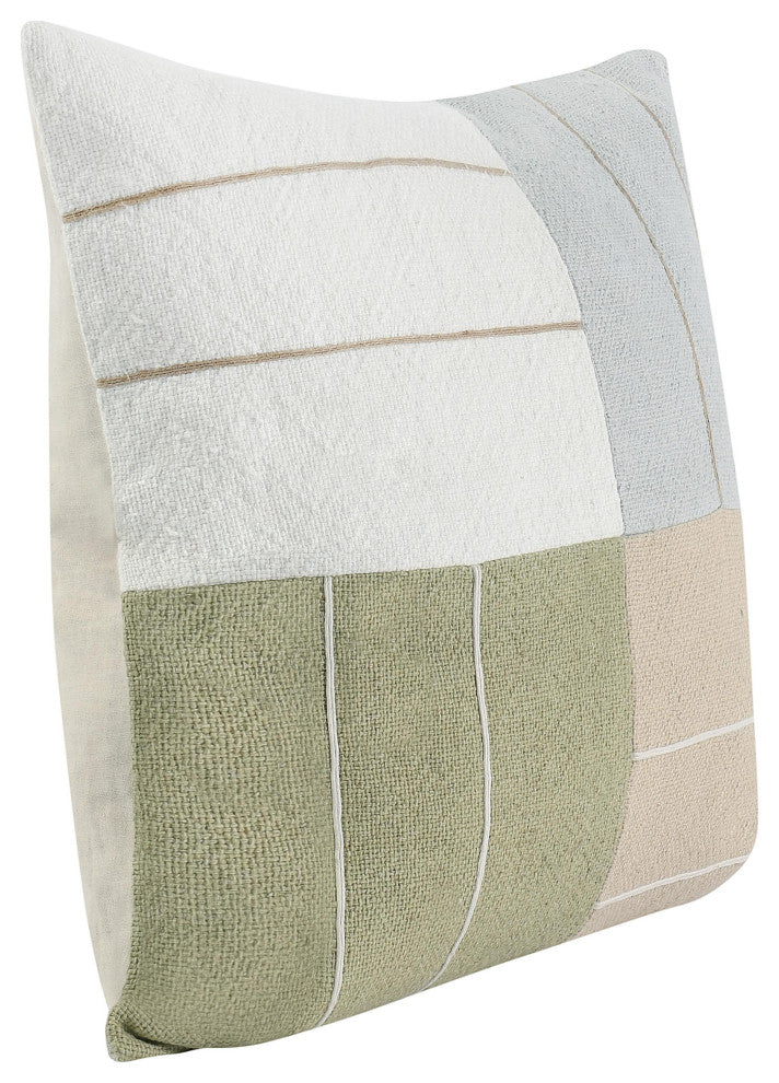 Niya Linen Blend Multicolor Throw Pillow, 22x22
