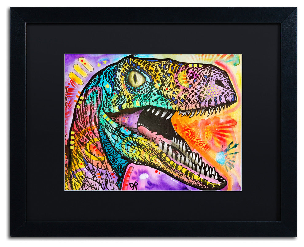Dean Russo 'Raptor' Matted Framed Art, Black Frame, Black Mat, 20x16