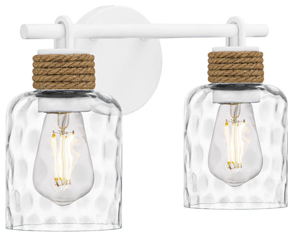 Quoizel BTC8614 Baltic 2 Light 15"W Vanity Light - Matte White
