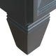 43" Single Vanity, Dark Gray Finish With Black Galaxy