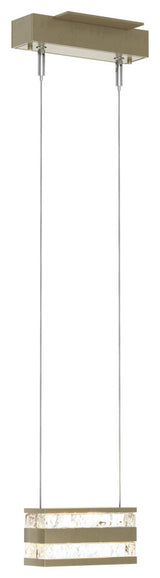 Stacks LED Pendant, Soft Gold Finish, Clear Glass