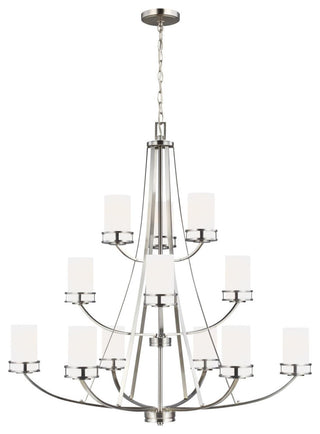 Generation Lighting 3121612 Robie 12 Light 40"W Chandelier - Midnight Black