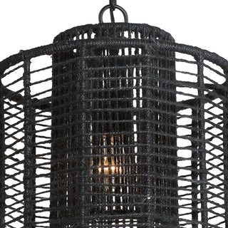 Crystorama Lighting Group JAY-A5001 Jayna 13"W Cage Pendant - Burnished Silver