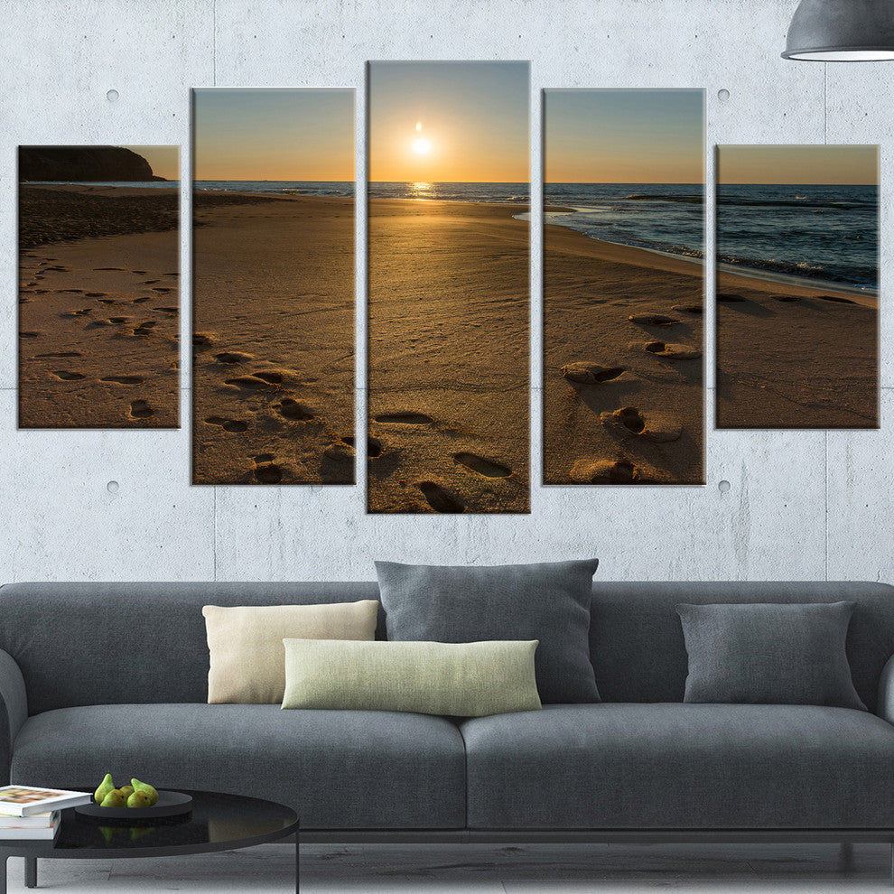 "Sydney Seashore at Sunrise" Canvas Print, 5 Panels