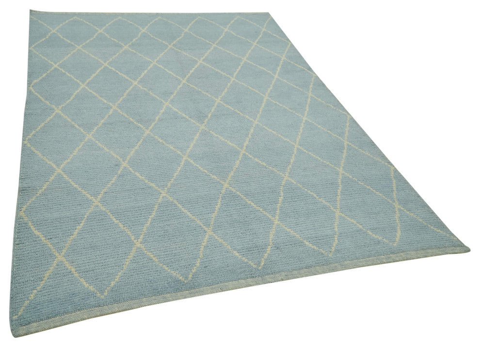 Rug N Carpet - Handmade Unique 5' 4'' x 7' 5'' Moroccan Area Rug