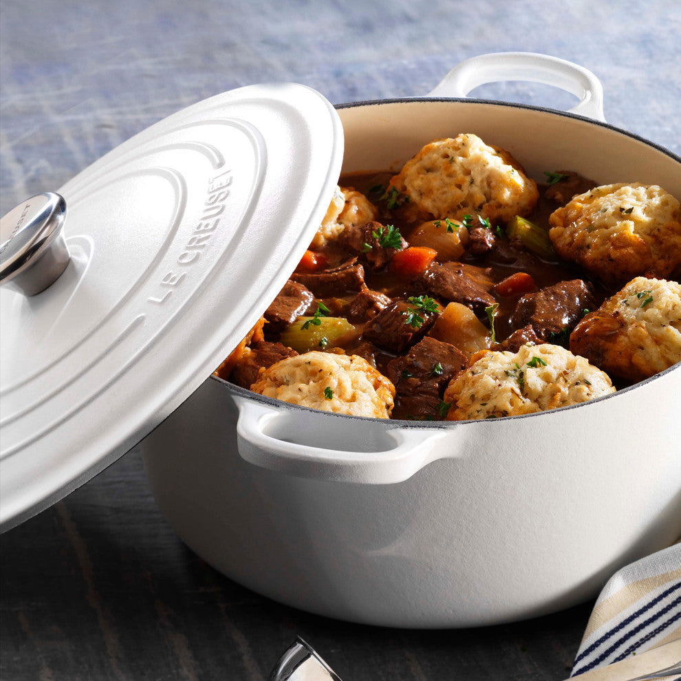 Le Creuset Signature Cast Iron Round Casserole, 18 cm, Cotton