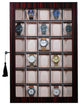 30-Piece Wood Watch Box Display Case, Ebony