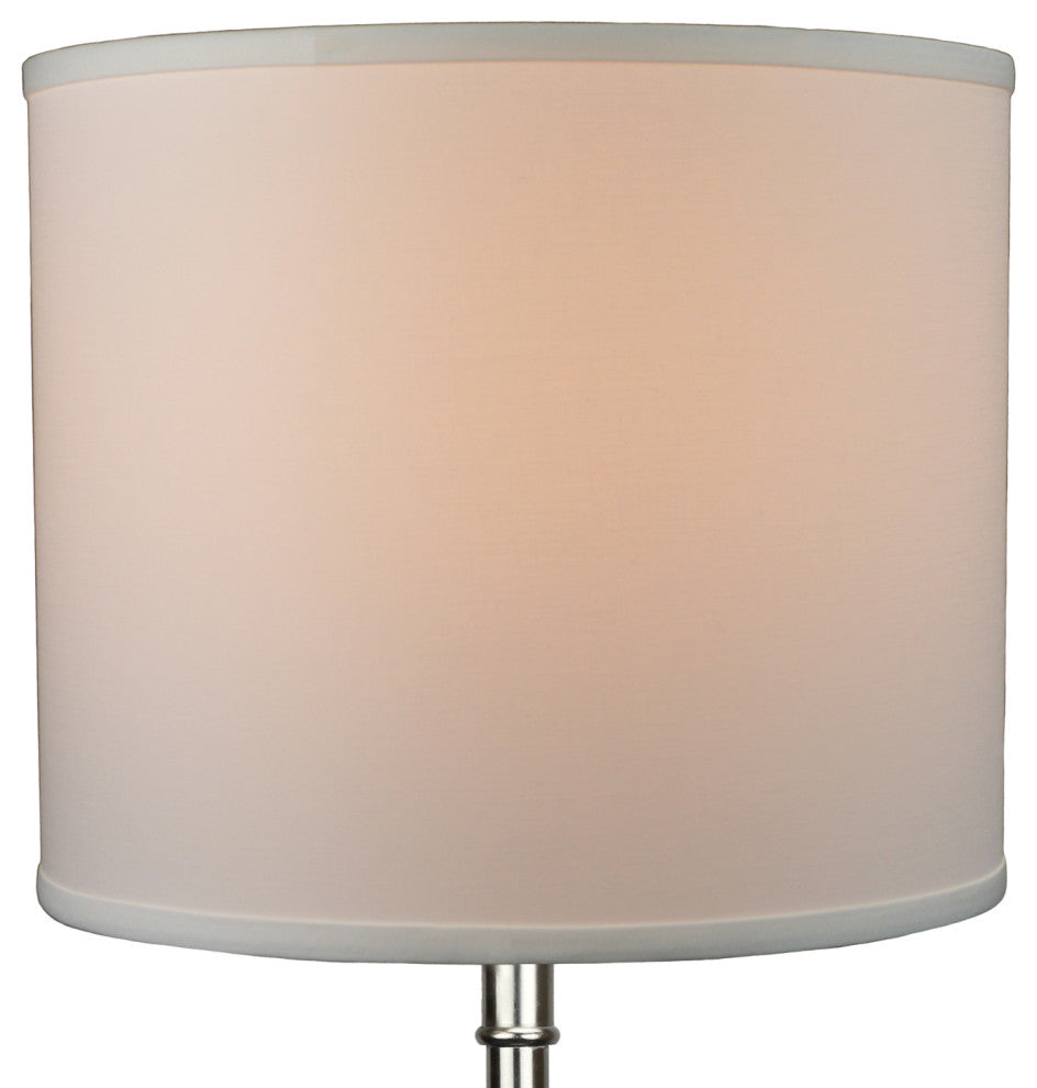 Fenchel Shades 14"x14"x12" Drum Lamp Shade, Linen Snow