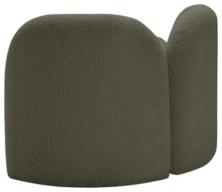 Daphne Upholstered Chair/Loveseat/Sofa, Olive, Boucle Fabric, Chair