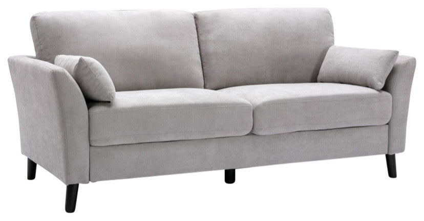 Damian Woven Sofa, Light Gray