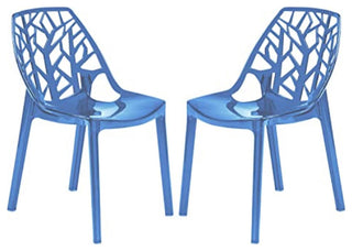 LeisureMod Modern Cornelia Dining Chair, Set of 2