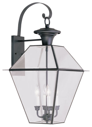 Westover Outdoor Wall Lantern, Black