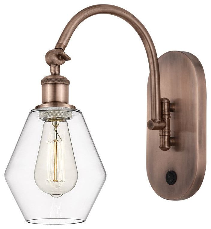 Innovations 518-1W-AC-G652-6-LED 1-Light Sconce, Antique Copper
