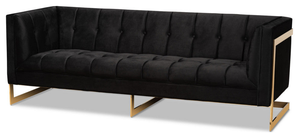 Rolland Glamour Sofa, Gold