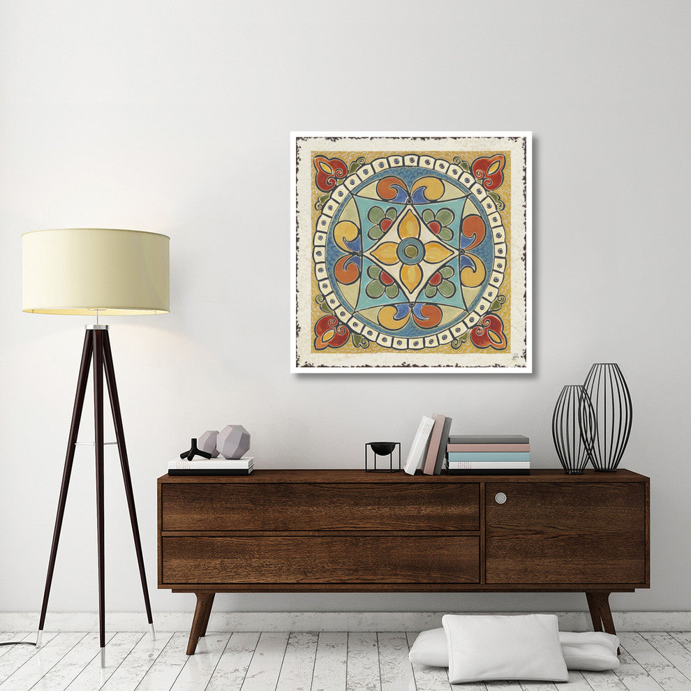"Mediterranean Flair X" Digital Paper Print by Daphne Brissonnet, 42"x42"