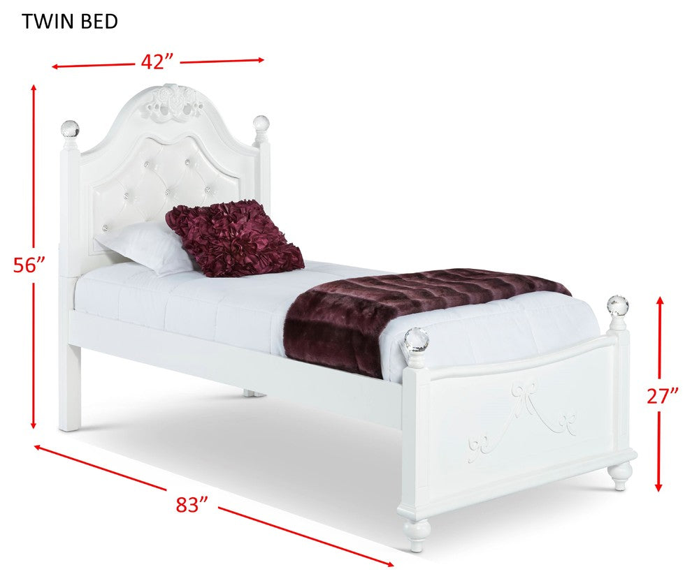 Annie Twin Platform 3-Piece Bedroom Set With Storage Trundle