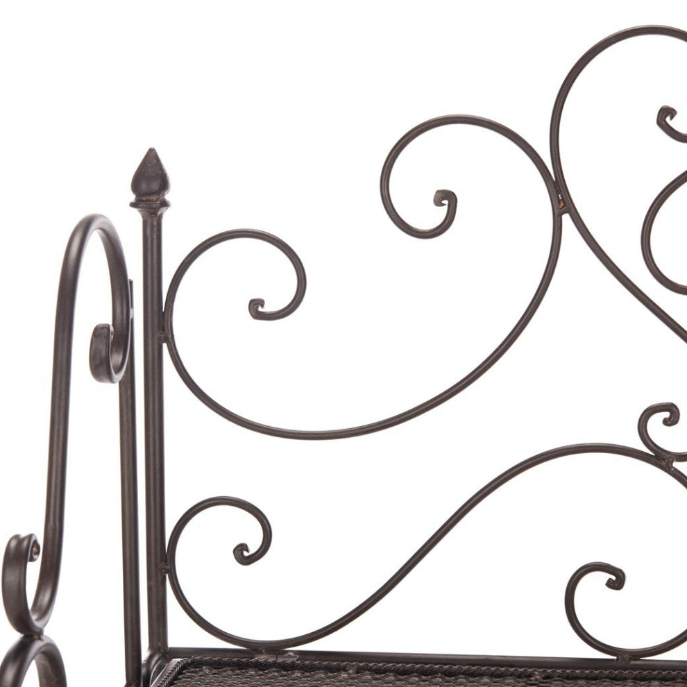 Safavieh Outdoor Torus 3 Tier Shelf Unearthed Rust