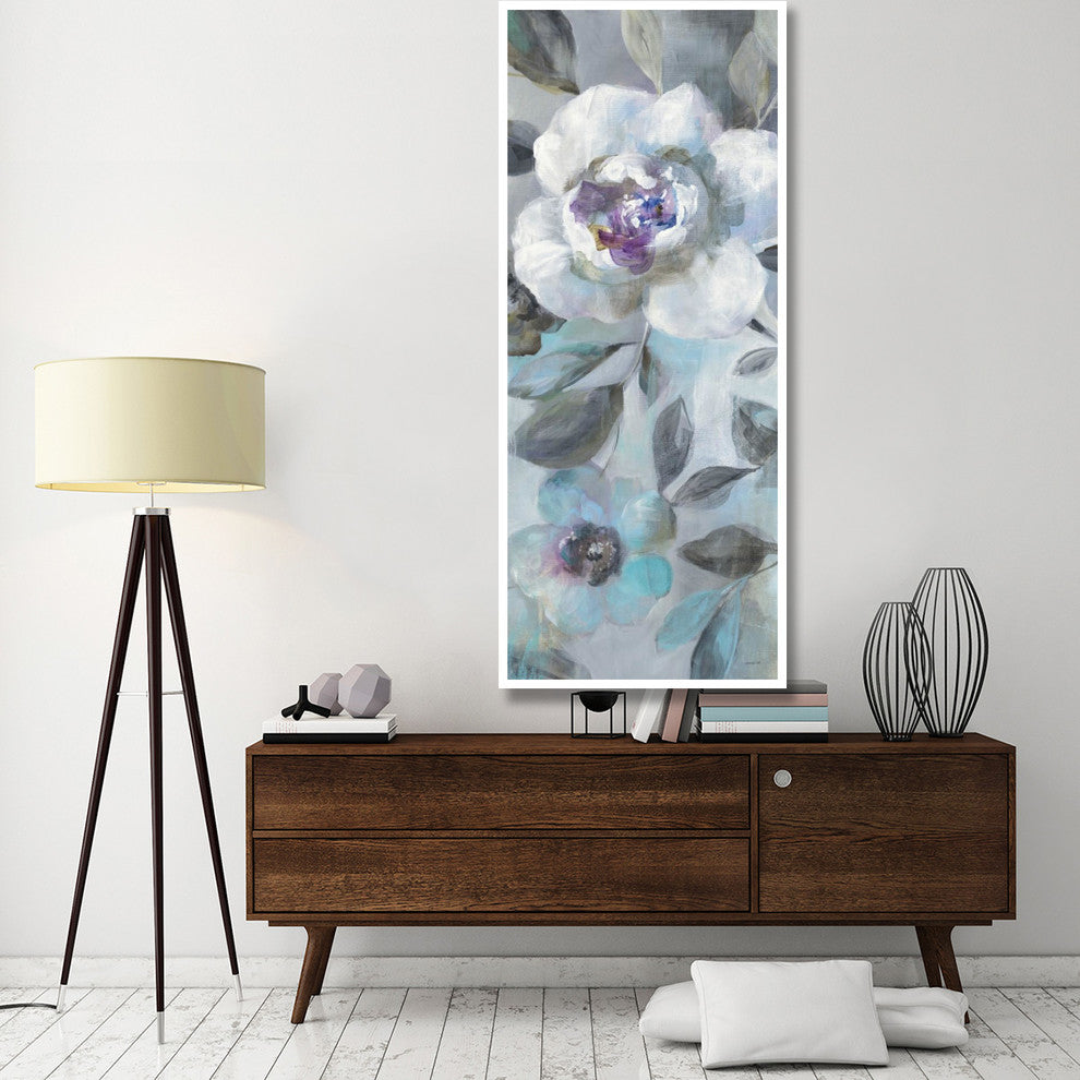 "Twilight Flowers II" Digital Paper Print by Danhui Nai, 32"x77"
