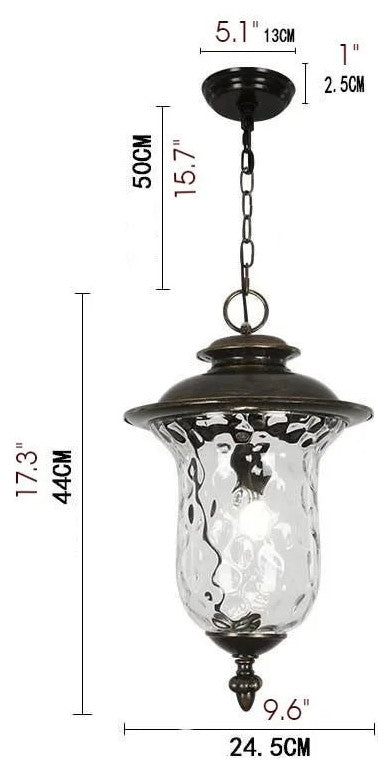 Outdoor Aluminum Waterproof Lamp in a Nordic Style for Courtyard