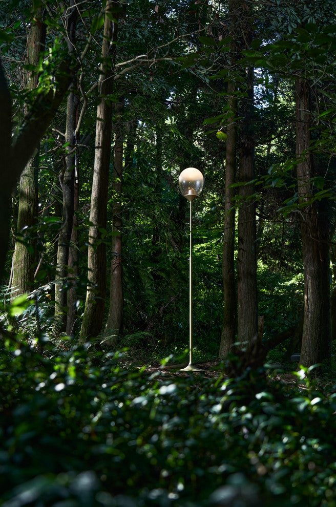 MIST LED Floor Lamp, Champagne Gold