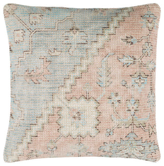 Surya Samsun Pillow Cover 18"H X 18"W Cream, Dusty Pink