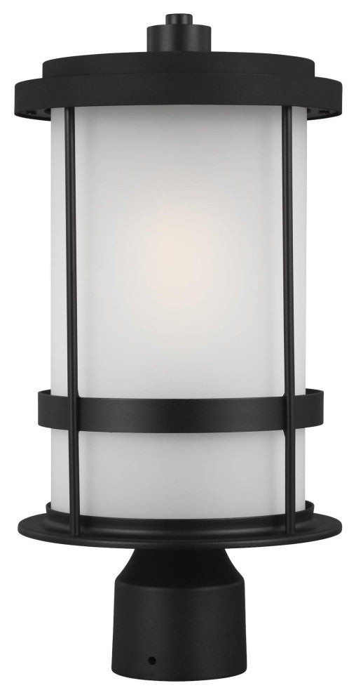 Wilburn 1-Light Outdoor Post Lantern, Black