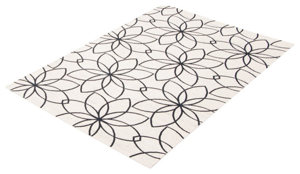 Aqua Terali Area Rug, Ivory, 8'x10'