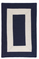 Colonial Mills Rope Walk CB99 Navy Indoor/Outdoor Area Rug, Rectangular 5'x8'