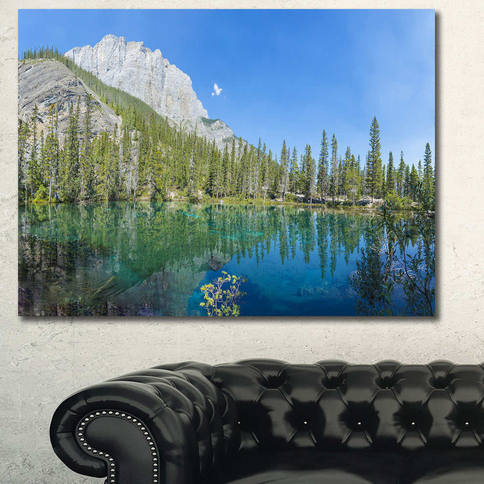 Grassi Lake Canmore Alberta Canada, Landscape Canvas Art Print, 40"x30"