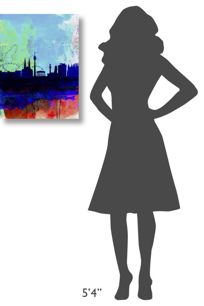 "Vienna Watercolor Skyline" Fine Art Print
