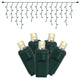 Vickerman X6G3309 70 Pure White Icicle Wide Angle Led, 9' Christmas Light Strand