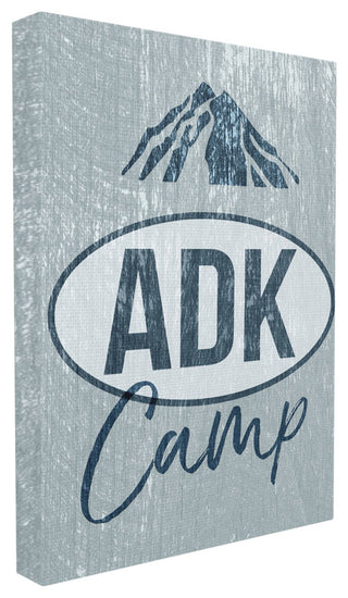 'ADK Camp Mountains Adirondack', Stretched Canvas, 16"x1.5"x20"