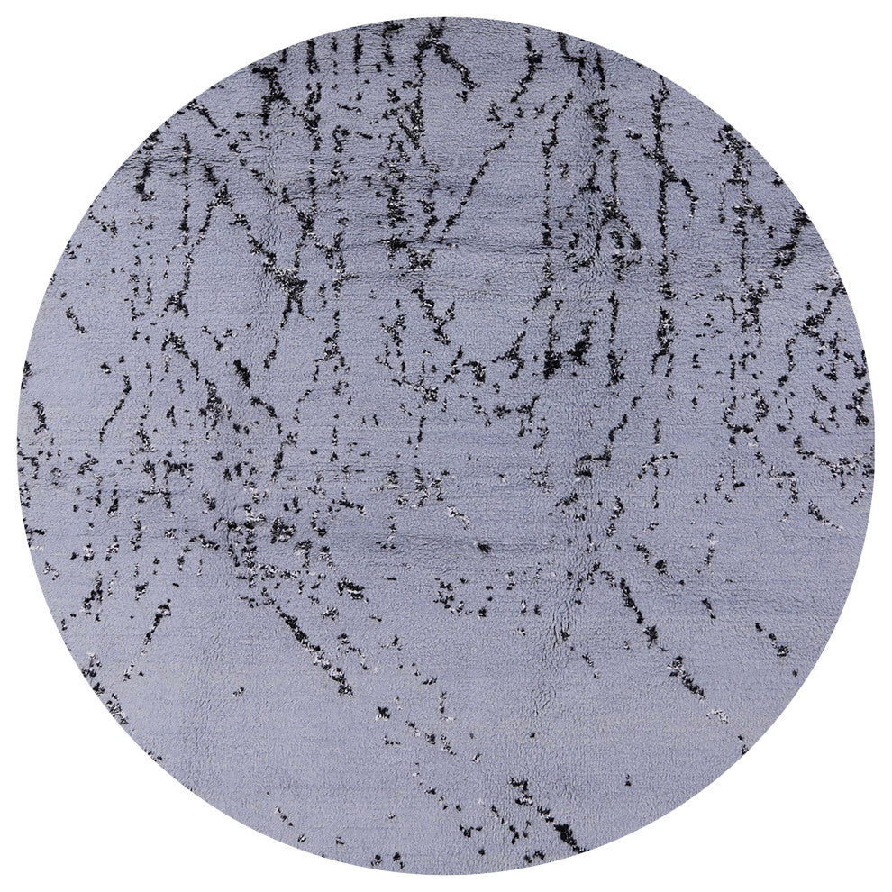 Ahgly Company Indoor Round Mid-Century Modern Area Rugs, 3' Round