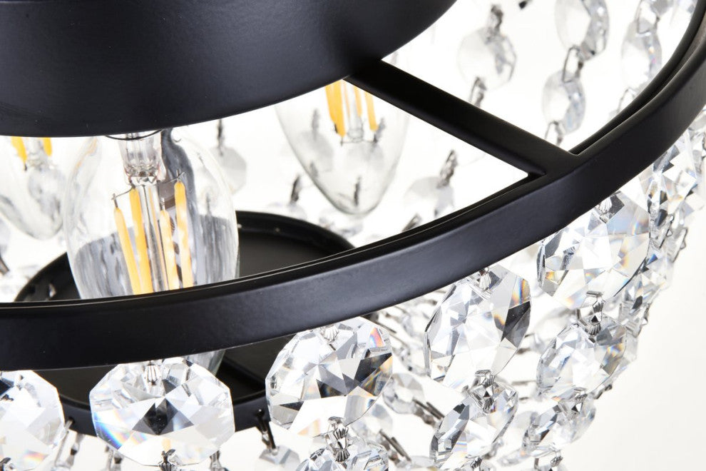 Georgina 10" Pendant, Black