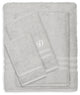 Denzi 4-Piece Towel Combination Set With Monogrammed Letter, D, Grey