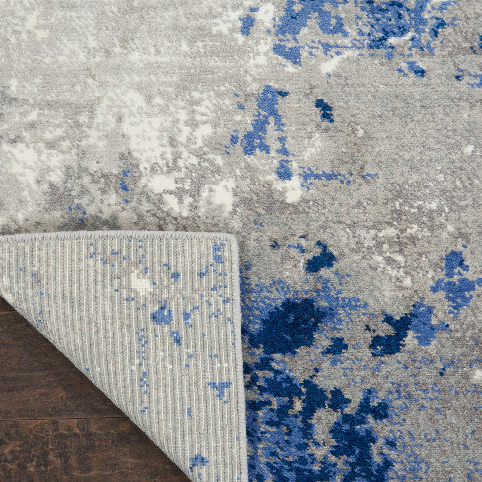 Nourison Twilight 2' x 3' Blue/Grey Modern Indoor Area Rug