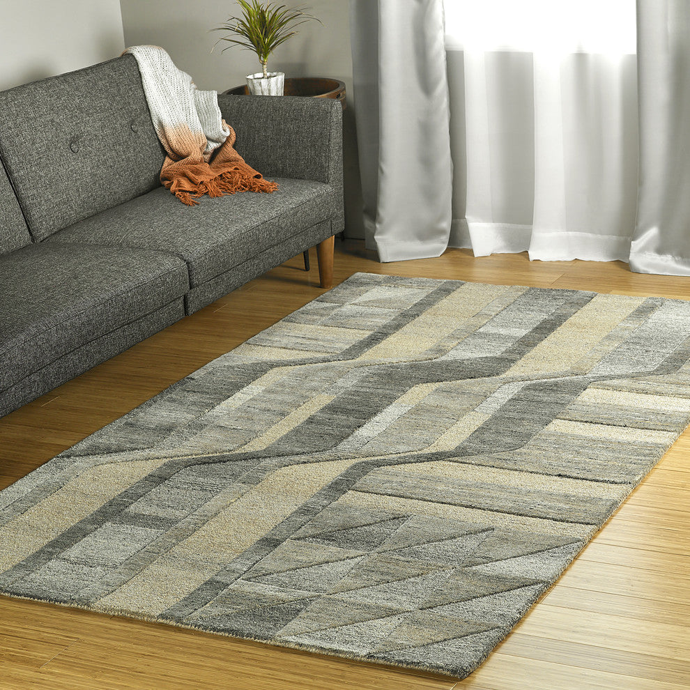 Kaleen Alzada Rug, Brown 9''x12''
