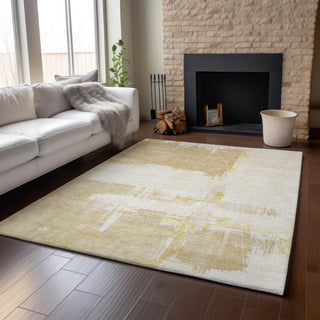 Premium Machine Washable Mayfield AMF624 Beige 3' x 5' Rug