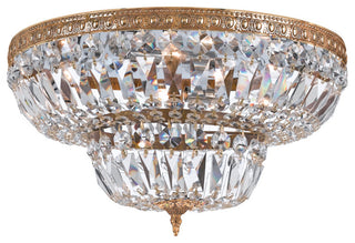 Crystorama Lighting Group 730-CL-MWP Ceiling Mount 8 Light 30"W - Olde Brass