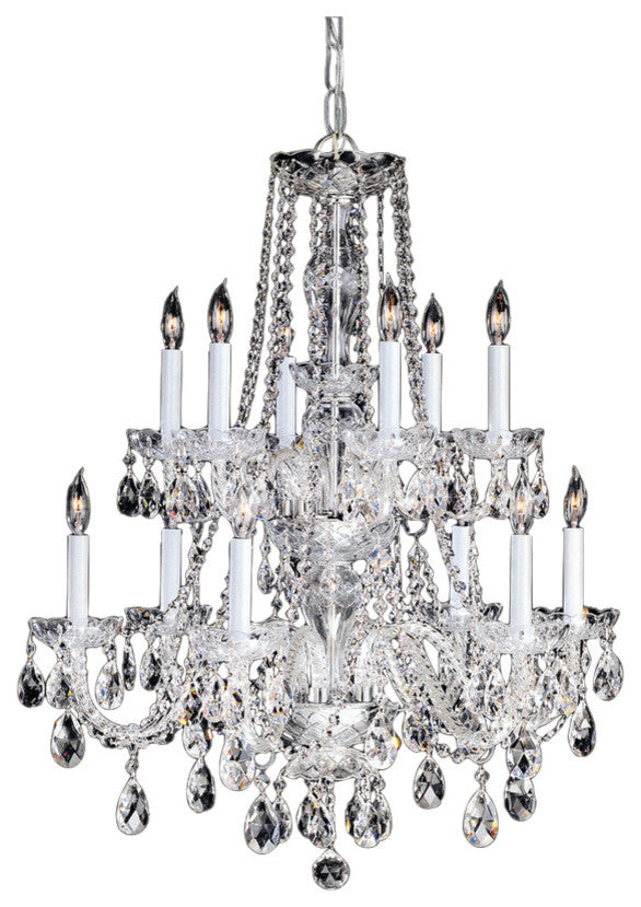 Crystorama Traditional Crystal 12-Light Chandelier